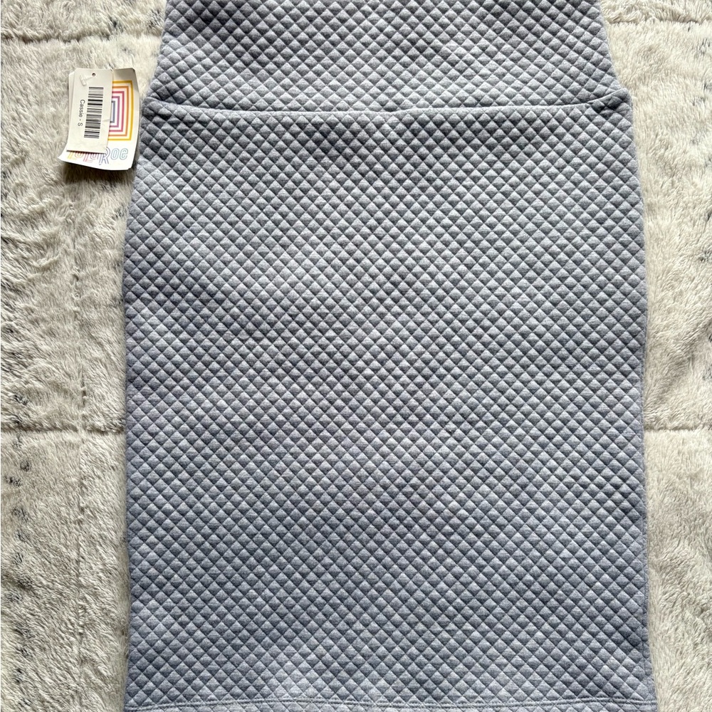 LuLaRoe Quilted Blue Pencil Skirt